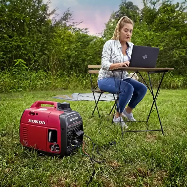 Honda EU2200i generator at film basecamp