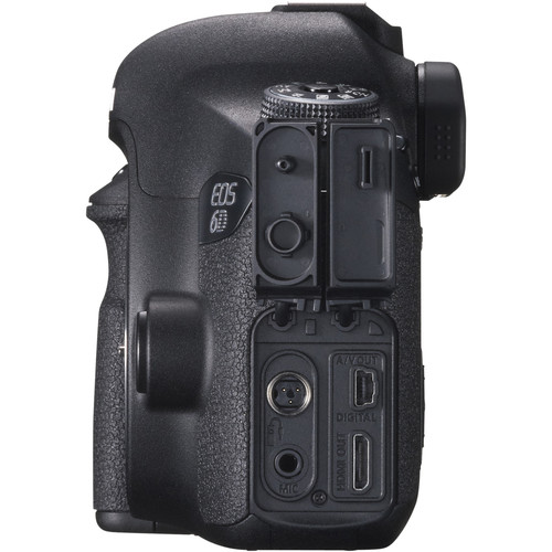 Canon ESO 6D DSLR Camera Side View with Ports