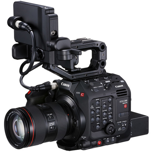 Canon C300 Mark III 4k Digital Camera With Top Handle and Viewscreen