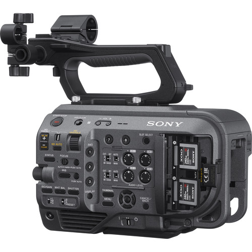 Sony FX9 Digtal Camera Side View with Media