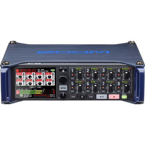 Zoom-F8-MultiTrack-Field-Recorder-FRONT-SIDE