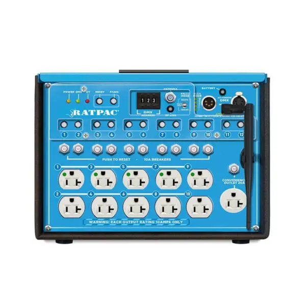 RatPac 10x1.2K Wireless DMX Dimmer Rental