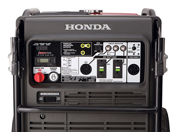 Honda EU7000 Generator Panel View