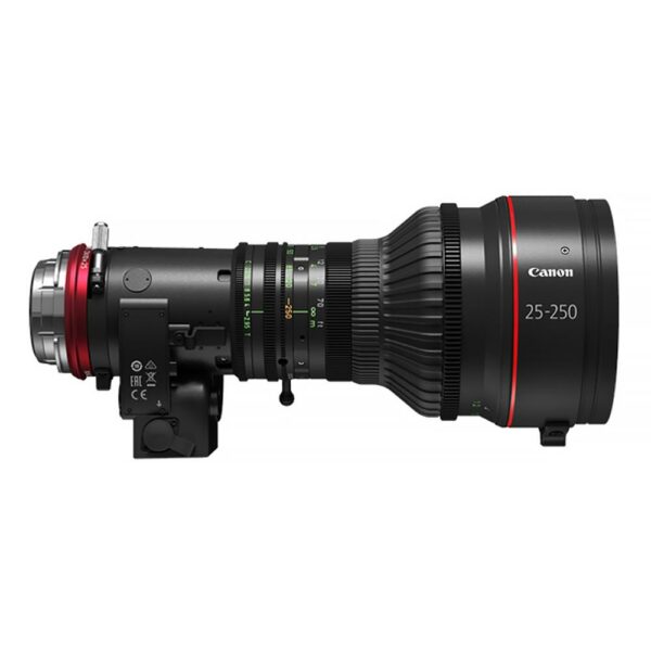 Canon 25-250mm T2.9 zoom lens side view