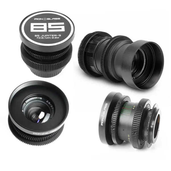 Iron Glass Modified Soviet Lens Set with EF mount