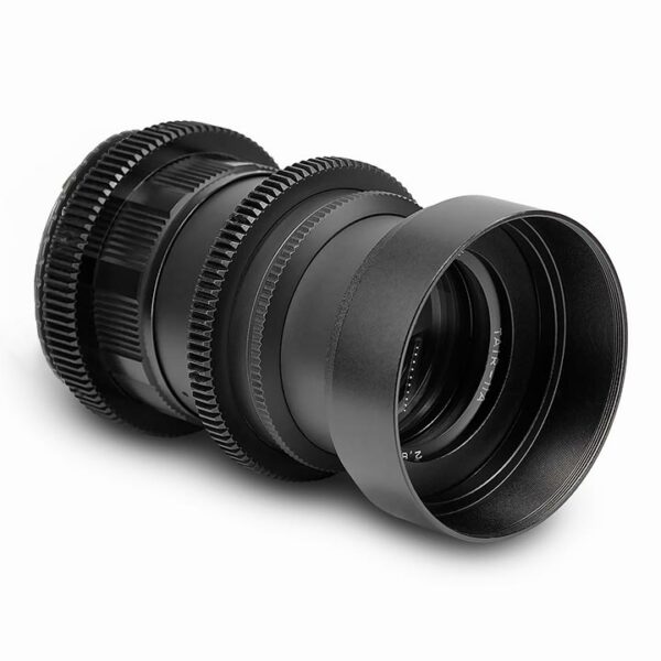Iron Glass 135mm Tair lens with gears and EF mount.