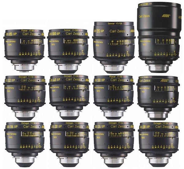 12 Arri Ultra Prime LDS Lenses