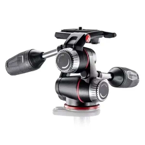 Photo Tripod Head - Manfrotto 3-way front view